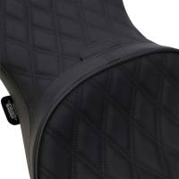 Drag Specialties - Drag Specialties Low-Profile Touring Seat with Driver Backrest - Double Diamond Stitch - 0801-1008 - Image 5