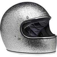 Biltwell Inc. - Biltwell Inc. Gringo Solid Helmet - 1002-405-101 - Brite Silver Mega Flake - X-Small - Image 1