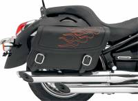 Saddlemen - Saddlemen Highway Tattoo Saddlebag - Orange - 13in.L x 6in.W x 9 1/2in.H - X021-05-0406 - Image 1