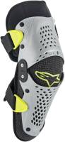 Alpinestars - Alpinestars SX-1 Youth Knee Protector - 654631910L/XL - Silver/Fluorescent Yellow - Lg-XL - Image 1