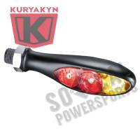 Kuryakyn - Kuryakyn Micro/Rhombus Marker Light - Rear - Black Housing - Red/Red/Amber - 2856 - Image 2