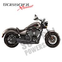 Bassani Manufacturing - Bassani Manufacturing Pro Street Turn Out Exhaust System - Black - 6V23DB - Image 1