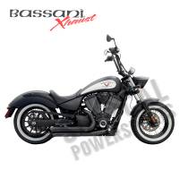 Bassani Manufacturing - Bassani Manufacturing Pro Street Turn Out Exhaust System - Black - 6V23DB - Image 2
