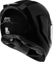 Icon - Icon Airflite Gloss Solid Helmet - 0101-10854 - Black - X-Small - Image 3