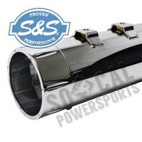S&S Cycle - S&S Cycle MK45 4-1/2in. Performance Muffler - Chrome with Black/Machined Tracer End Caps - 550-0669 - Image 2