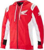 Alpinestars - Alpinestars Honda Zip Hoodie - 1H181153030M - Red - Medium - Image 1