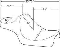 Drag Specialties - Drag Specialties Predator III Seat - Smooth - 0804-0731 - Image 3