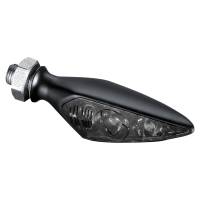 Kuryakyn - Kuryakyn Micro/Rhombus Marker Light - Rear Right - Satin Black Housing - Red/Red/Amber - 2854 - Image 1