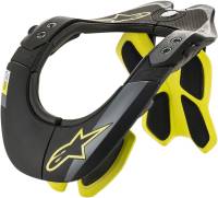 Alpinestars - Alpinestars BNS Tech-2 Neck Support - 6500019155L/XL - Black/Yellow Fluo - Lg-XL - Image 1