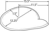 Drag Specialties - Drag Specialties Large Low Profile Spring Solo Seat - Black - 0806-0055 - Image 3