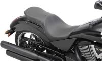 Drag Specialties - Drag Specialties Low Profile Touring Seat with Backrest Option - Smooth - 0810-1605 - Image 1