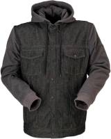 Z1R - Z1R Denim Womens Hoodie - 2840-0104 - Black/Gray - Small - Image 1