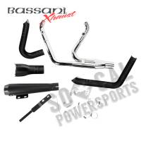 Bassani Manufacturing - Bassani Manufacturing Road Rage 2:1 Exhaust System - Black - Short - 1S32RB - Image 2