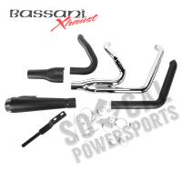 Bassani Manufacturing - Bassani Manufacturing Road Rage 2:1 Exhaust System - Black - Short - 1S32RB - Image 3