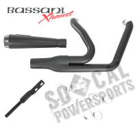 Bassani Manufacturing - Bassani Manufacturing Road Rage 2:1 Exhaust System - Black - Short - 1S32RB - Image 4