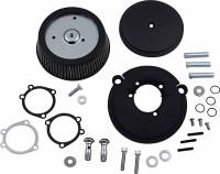 Arlen Ness - Arlen Ness Big Sucker Stage I Air Filter Kit with Cover and Stainless Steel Jacketed Filter - Black - 50-339 - Image 1