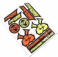 Moose Racing - Moose Racing Decal Sheet - Yellow/Orange - 4320-2206 - Image 1