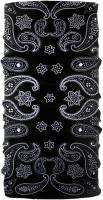 Schampa - Schampa Tube - TUBE-01 - Black/White Paisley - OSFM - Image 1