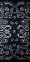 Schampa - Schampa Tube - TUBE-01 - Black/White Paisley - OSFM - Image 2