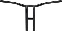 Biltwell Inc. - Biltwell Inc. 1in. Tyson XL Pullback 14in. Handlebar - Black Electroplated - 6264-2013 - Image 1