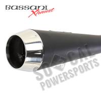 Bassani Manufacturing - Bassani Manufacturing Road Rage 2:1 Short Upswept Megaphone Exhaust System - Black - 13122J - Image 2