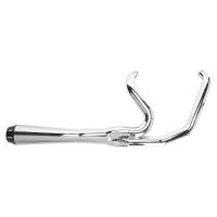 Bassani Manufacturing - Bassani Manufacturing Road Rage 2:1 Short Megaphone Exhaust System - Chrome - 1FXR2 - Image 1