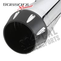Bassani Manufacturing - Bassani Manufacturing Road Rage 2:1 Short Megaphone Exhaust System - Chrome - 1FXR2 - Image 2