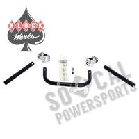 Klock Werks - Klock Werks Klip Hanger Handlebar Kit - 5in. Hanger - Black/Chrome - KW05-01-0348 - Image 1