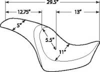Drag Specialties - Drag Specialties Predator Seat - Smooth - 0802-0467 - Image 3