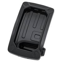 Kuryakyn - Kuryakyn Nova Curved Side Mount License Plate Holder - Vertical Mount - Gloss Black - 3191 - Image 1