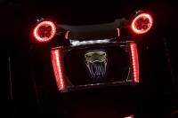 Ciro - Ciro LED License Plate Frames - Chrome Housing/Red LEDs/Light Smoke Lenses - 40301 - Image 6