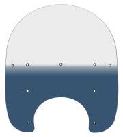Memphis Shades - Memphis Shades OEM Replacement Windshield - 15in. - Gradient Blue - MEP6126 - Image 1