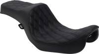 Drag Specialties - Drag Specialties Predator III Seat - Double Diamond - Black Thread - 0803-0602 - Image 1