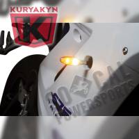 Kuryakyn - Kuryakyn Micro/Rhombus Marker Light - Front/Rear - Chrome Housing - White/Amber - 2530 - Image 2