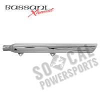 Bassani Manufacturing - Bassani Manufacturing 3in. Slip-Ons with 2in. Baffles for Bassani Header Pipes - Slash Down - Chrome - 31117B - Image 2