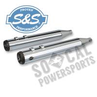 S&S Cycle - S&S Cycle Grand National Slip-On Muffler - 4in - Chrome - 550-0693 - Image 2