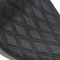 Drag Specialties - Drag Specialties Cafe Style Solo Front Seat - Double Diamond Stitch - 0804-0674 - Image 3