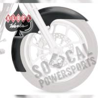 Klock Werks - Klock Werks Tire Hugger Series Level Front Fender with Chrome Mounting Blocks for 19in. Wheel - KW05-06-0001-C - Image 2