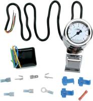 Baron Custom Accessories - Baron Custom Accessories Mini-Bullet Tachometer with 1in. Bar Mount - White Face - BA-7573-00 - Image 3