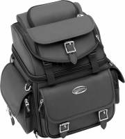 Saddlemen - Saddlemen BR1800EX/S Combination Backrest, Seat and Sissy Bar Bag without Studs - 3515-0118 - Image 1