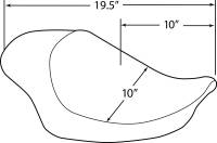 Drag Specialties - Drag Specialties 3/4 Solo Seat - Smooth - 0804-0743 - Image 4