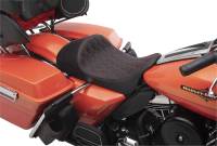 Drag Specialties - Drag Specialties EZ-On Mount Low-Profile Double Diamond Solo Seats - Red Thread - 0801-1254 - Image 2
