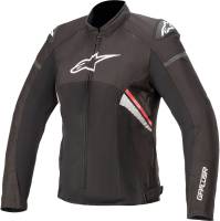 Alpinestars - Alpinestars Stella T-GP Plus R V3 Air Womens Jacket - 33106201321M - Black/Fluo Red/White - Medium - Image 1
