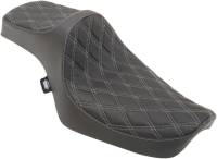 Drag Specialties - Drag Specialties Predator III Seat - Double Diamond - Silver Thread - 0804-0733 - Image 1