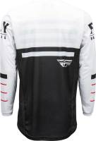 Fly Racing - Fly Racing Kinetic K120 Youth Jersey - 373-423YL - Black/White/Red - Large - Image 2
