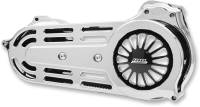 Belt Drives Ltd - Belt Drives Ltd 2in. Belt Drive Kit with Changeable Domes - Chrome - EV-725C - Image 4