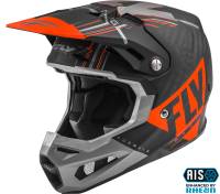 Fly Racing - Fly Racing Formula Vector Youth Helmet - 73-4411YL - Orange/Gray/Black - Large - Image 1