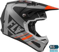 Fly Racing - Fly Racing Formula Vector Youth Helmet - 73-4411YL - Orange/Gray/Black - Large - Image 4
