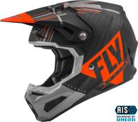 Fly Racing - Fly Racing Formula Vector Youth Helmet - 73-4411YL - Orange/Gray/Black - Large - Image 5
