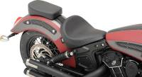 Drag Specialties - Drag Specialties Bobber-Style Rear Solo Seat - 11-1/2in L x 8in W - Smooth - Black Solar Reflective Leather - 0810-1993 - Image 2